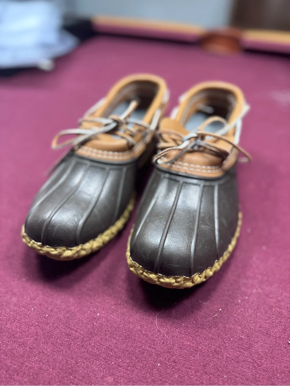 L.L. Bean Brown and Tan Duck Boots